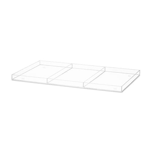 Rosseto Bakery Case w/ Removable (3) Row Divider, 19 1/4" x 12" x 7", Acrylic, Clear (BD119)