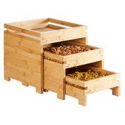 Rosseto Natura™ Box Stand w/ (3) Tiers, Bamboo (BD131)