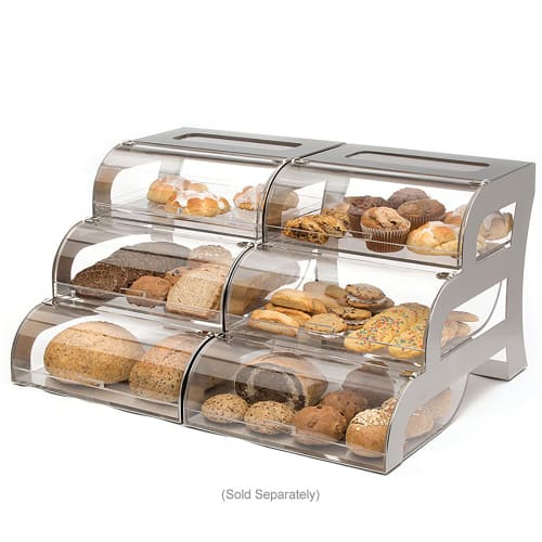 Rosseto 3 Drawer Bakery Stand - 15 1/4x23 1/4x15 1/2" Acrylic/Stainless (BK010)