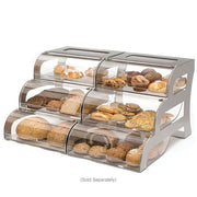 Rosseto 3 Drawer Bakery Stand - 15 1/4x23 1/4x15 1/2" Acrylic/Stainless (BK010)