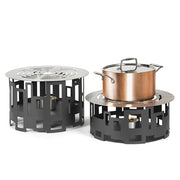 Rosseto 14" Round Warmer/Chafer - 7" High, Black (SM106)