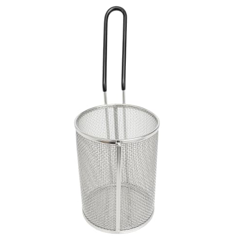 Tablecraft 984 4 1/2" Round Pasta Basket - Stainless Steel