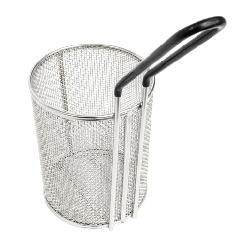 Tablecraft 984 4 1/2" Round Pasta Basket - Stainless Steel