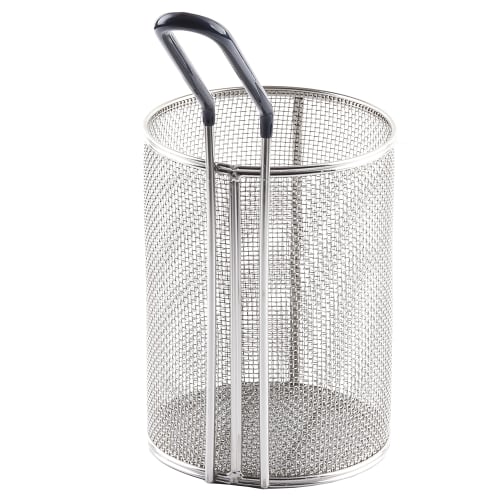 Tablecraft 985 5 1/4" Round Pasta Basket - Stainless Steel