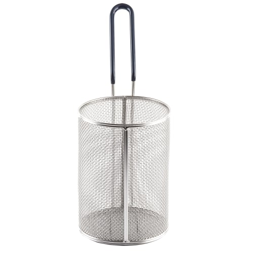Tablecraft 985 5 1/4" Round Pasta Basket - Stainless Steel