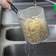 Tablecraft 985 5 1/4" Round Pasta Basket - Stainless Steel