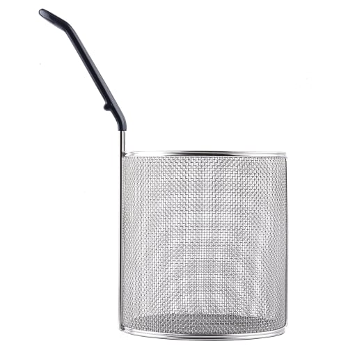 Tablecraft 986 6 1/2" Round Pasta Basket - Stainless Steel