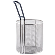 Tablecraft 986 6 1/2" Round Pasta Basket - Stainless Steel