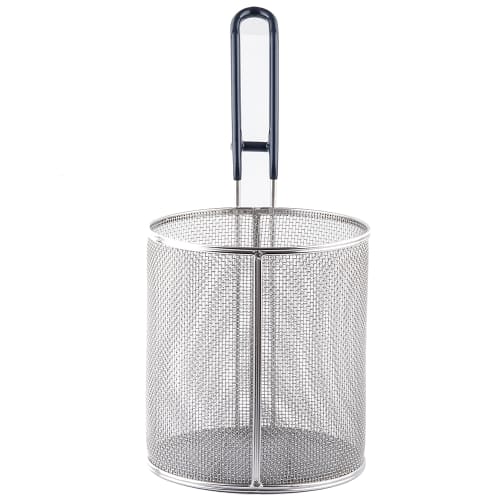 Tablecraft 986 6 1/2" Round Pasta Basket - Stainless Steel