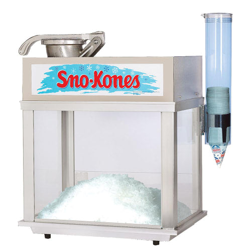 Gold Medal 1002-00-000 Deluxe Sno-Konette Ice Shaver Snow Cone Machine w/ 500 lb/hr Capacity