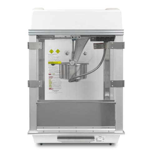 Gold Medal 2003 Popcorn Machine w/ 12 oz Removable Kettle, White Dome, 120v