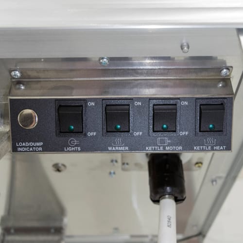 Gold Medal 2003 Popcorn Machine w/ 12 oz Removable Kettle, White Dome, 120v