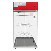 Gold Medal 2050 16" Countertop Pretzel Display Case w/ Motorized Rack, 120v