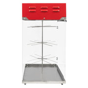 Gold Medal 2050 16" Countertop Pretzel Display Case w/ Motorized Rack, 120v