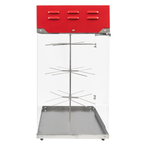 Gold Medal 2050 16" Countertop Pretzel Display Case w/ Motorized Rack, 120v