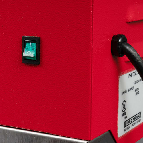 Gold Medal 2050 16" Countertop Pretzel Display Case w/ Motorized Rack, 120v