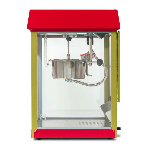 Gold Medal 2404 FunPop Popcorn Machine w/ 4 oz EZ Kleen Kettle & Red Dome, 120v