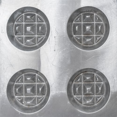 Gold Medal 5025 (4) Classic Belgian Waffle Maker w/ Stainless Steel Grids, 1440W