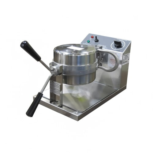 Gold Medal 5042 Single Classic Belgian Waffle Maker w/ Removable Aluminum Grids, 1330W