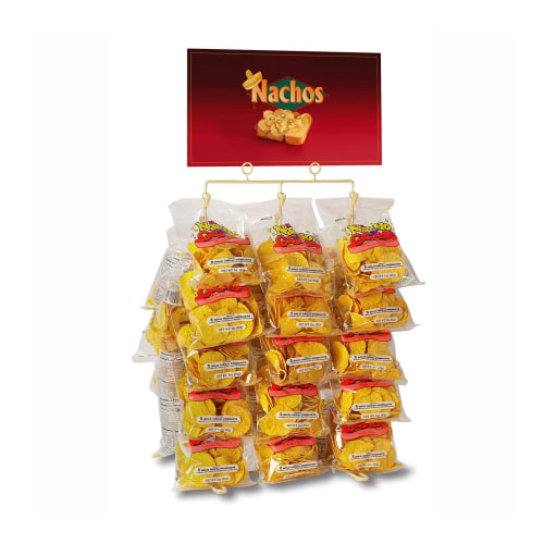 Gold Medal 5585 Display Rack for El Nacho Grande Chips Holds 30 Bags w/ Suction Feet