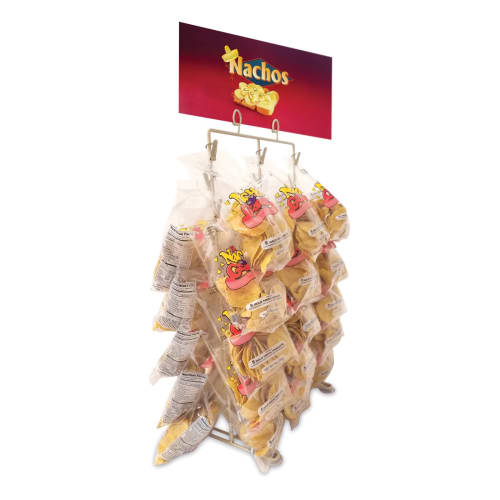 Gold Medal 5585 Display Rack for El Nacho Grande Chips Holds 30 Bags w/ Suction Feet