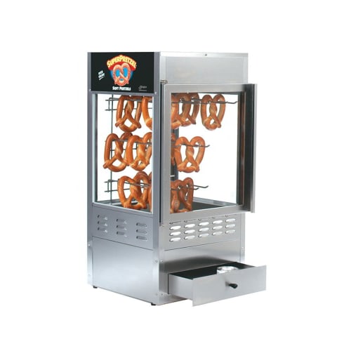 Gold Medal 6501 18" Countertop Merchandiser w/ 75 Jumbo Pretzel Capacity & Sterno Heat