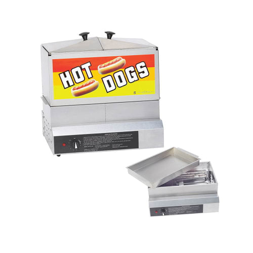 Gold Medal 8007DE Hot Dog Steamer w/ (80) Hot Dogs & (40) Bun Capacity, 120v