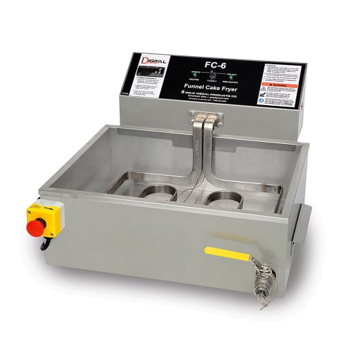 Gold Medal 8090E 22 1/2" Electric Funnel Cake Fryer w/ (4) Cake Capacity, 230v/1ph