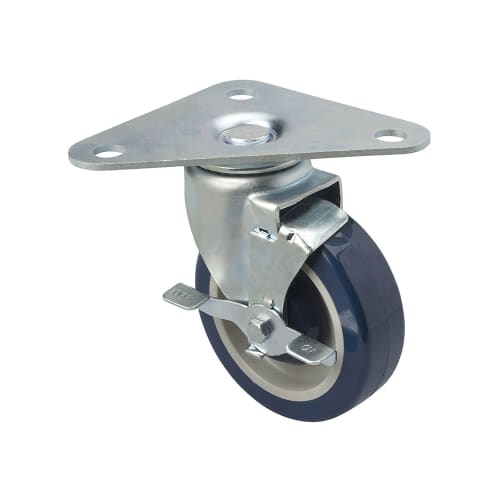 Focus FPCTR5 Heavy Duty Triangle Plate Caster Set  w/ 500 lb Capacity Per Wheel, 5"
