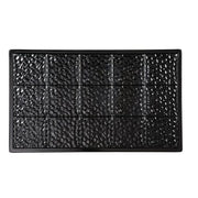 GET Full-Size Tile, Solid, Melamine, Black (ML-160-BK)