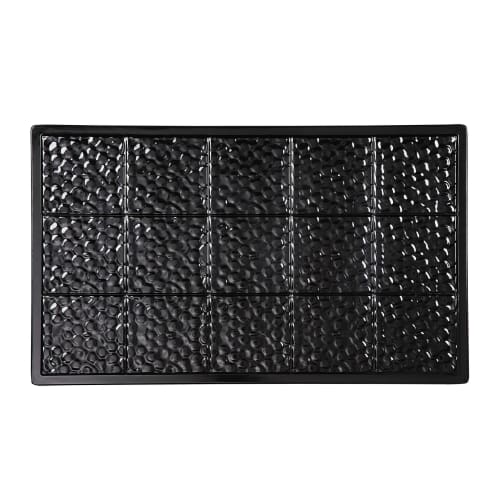 GET Full-Size Tile, Solid, Melamine, Black (ML-160-BK)