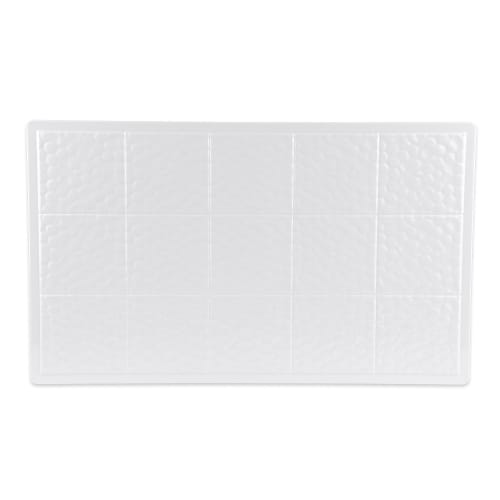 GET Full-Size Tile, Solid, Melamine, White (ML-160-W)