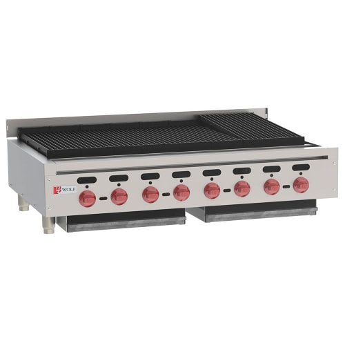 Wolf ACB47 47" Gas Charbroiler w/ (8) Burners & Cast Iron Grates, Liquid Propane