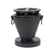 Town 3 3/4 x 4 3/4"Hibachi Stove Set, Cast Aluminum Body, Cast Iron Grill, Black (51355)