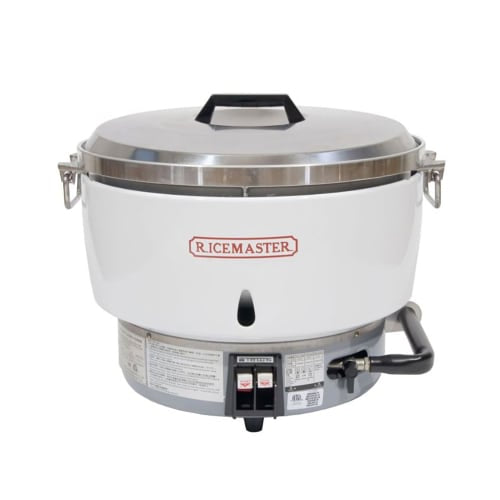 Town 55 Cup Commercial Rice Cooker, Natural Gas, Aluminum Exterior, Natural Gas (RM-55N-R)