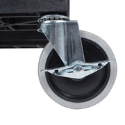 Luxor 3 Level Polymer Utility Cart w/ 400 lb Capacity, Raised Ledges (EC111-B)