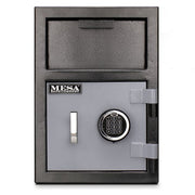 Mesa MFL2014E BLKGR .8 cu ft 1 Compartment Drop Safe w/ Electronic Lock