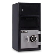 Mesa MFL2014E-OLK BLKGR 1 1/2 cu ft 2 Compartment Drop Safe w/ Electronic Lock