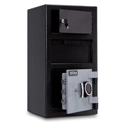 Mesa MFL2014E-OLK BLKGR 1 1/2 cu ft 2 Compartment Drop Safe w/ Electronic Lock