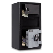Mesa MFL2014E-OLK BLKGR 1 1/2 cu ft 2 Compartment Drop Safe w/ Electronic Lock