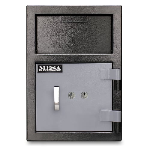 Mesa MFL2014K BLKGR .8 cu ft 1 Compartment Drop Safe w/ Key Lock