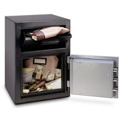 Mesa MFL2014K BLKGR .8 cu ft 1 Compartment Drop Safe w/ Key Lock