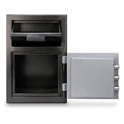 Mesa MFL2014K BLKGR .8 cu ft 1 Compartment Drop Safe w/ Key Lock