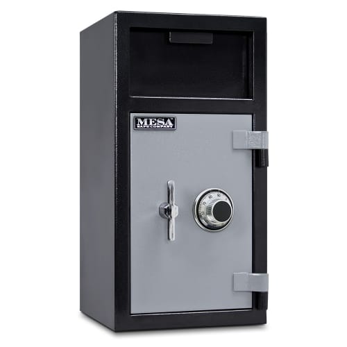 Mesa MFL2714C BLKGR 1.4 cu ft 1 Compartment Drop Safe w/ Combination Lock