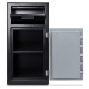 Mesa MFL2714C BLKGR 1.4 cu ft 1 Compartment Drop Safe w/ Combination Lock
