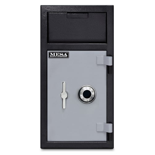 Mesa MFL2714C-ILK BLKGR 1.3 cu ft 2 Compartment Drop Safe w/ Combination Lock
