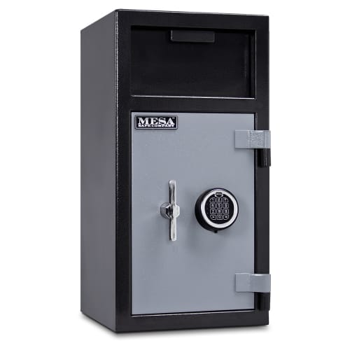 Mesa MFL2714E-ILK BLKGR 1.3 cu ft 2 Compartment Drop Safe w/ Electronic Lock