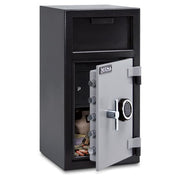 Mesa MFL2714E-ILK BLKGR 1.3 cu ft 2 Compartment Drop Safe w/ Electronic Lock