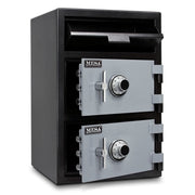 Mesa MFL3020CC BLKGR 3.6 cu ft 2 Compartment Drop Safe w/ Combination Lock