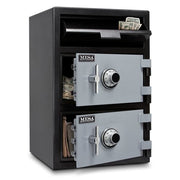 Mesa MFL3020CC BLKGR 3.6 cu ft 2 Compartment Drop Safe w/ Combination Lock